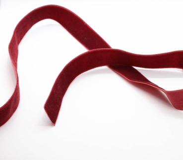 Samtband 15mm bordeaux